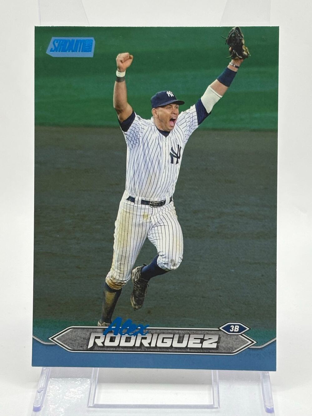 2024 Topps Stadium Club Alex Rodriguez Blue Foil 33/50 SP New York Yankees